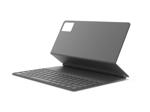 Lenovo - Tangentbord och foliefodral (bakre omslag) - POGO pin - luna gray