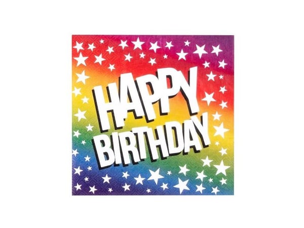 HAPPY BIRTHDAY servetter 20 st