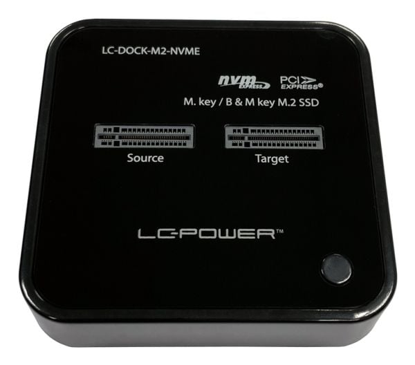 Forklift LC-Power LC-Power LC-DOCK-M2-NVME for 2 x NVMe-M.2-SSD-dokkingstasjon i detaljhandelen