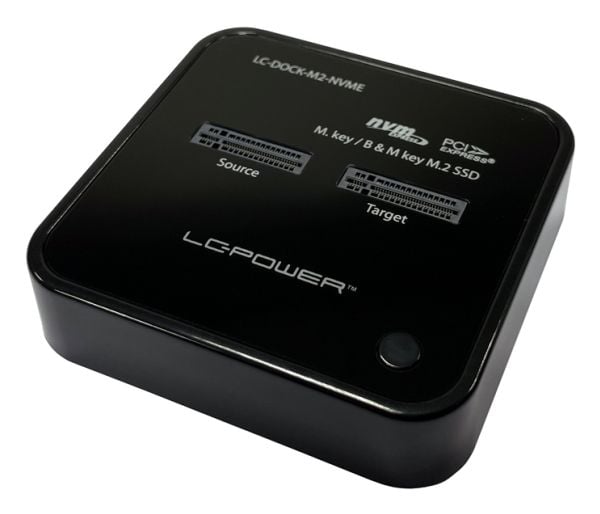 Forklift LC-Power LC-Power LC-DOCK-M2-NVME for 2 x NVMe-M.2-SSD-dokkingstasjon i detaljhandelen