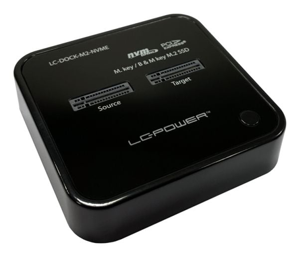 Forklift LC-Power LC-Power LC-DOCK-M2-NVME for 2 x NVMe-M.2-SSD-dokkingstasjon i detaljhandelen
