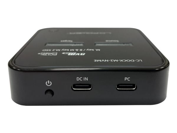 Forklift LC-Power LC-Power LC-DOCK-M2-NVME for 2 x NVMe-M.2-SSD-dokkingstasjon i detaljhandelen