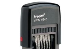 Talstempel Trodat Printy 4846 med 6 bånd
