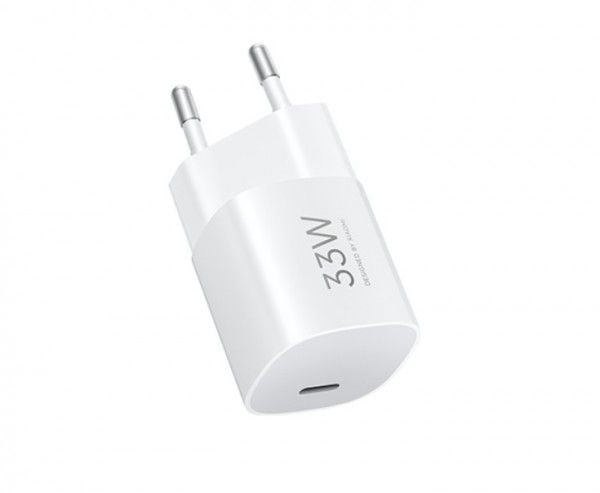 Xiaomi - Strømadapter - nano - 33 watt - 3 A - GaNFast, QC, PD/PPS (USB-C) - hvit