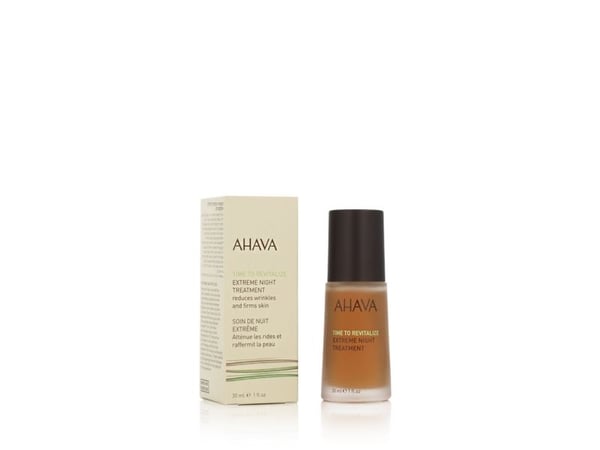 AHAVA Extreme Night Treatment Exclusive Moisturizer Neck Chest Cream Smoothes Skin Reduces Wrinkles Enriched with Patented Extreme Complex Dead Sea...