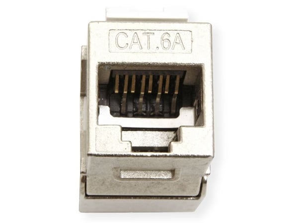 Value 26.99.0375, RJ-45, Sølv, Hunkjønn, Rett, Cat6a, 10 stykker
