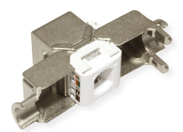 Value 26.99.0375, RJ-45, Sølv, Hunkjønn, Rett, Cat6a, 10 stykker
