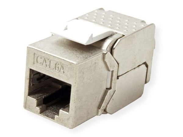Value 26.99.0375, RJ-45, Sølv, Hunkjønn, Rett, Cat6a, 10 stykker
