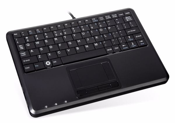 Perixx PERIBOARD-510 H PLUS, Mini, USB, Mekaaninen, QWERTY, Musta