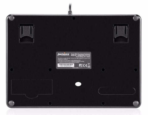 Perixx PERIBOARD-510 H PLUS, Mini, USB, Mekaaninen, QWERTY, Musta