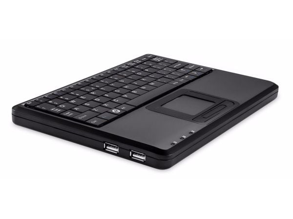 Perixx PERIBOARD-510 H PLUS, Mini, USB, Mekaaninen, QWERTY, Musta
