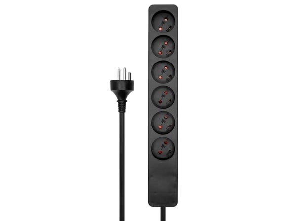 Microconnect MC-GRU0610DKB, 10 m, Sisätila, Tyyppi K, Tyyppi K, Suora, Musta