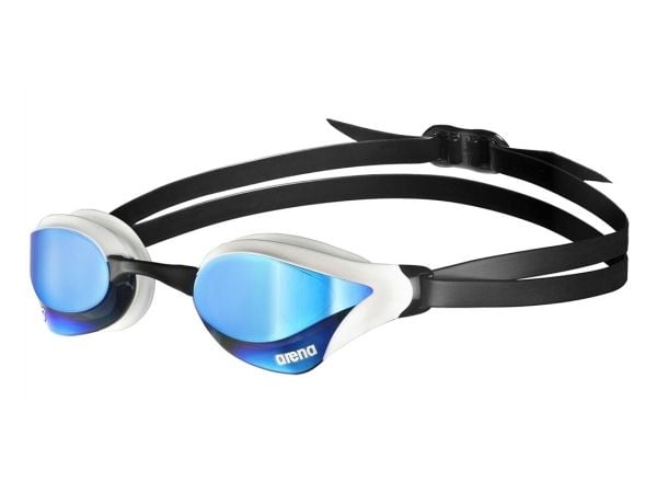 Arena Cobra Core Swipe Mirror, Menn, En størrelse, Hvit, Termoplastisk gummi (TPR), Blå, Polykarbonat