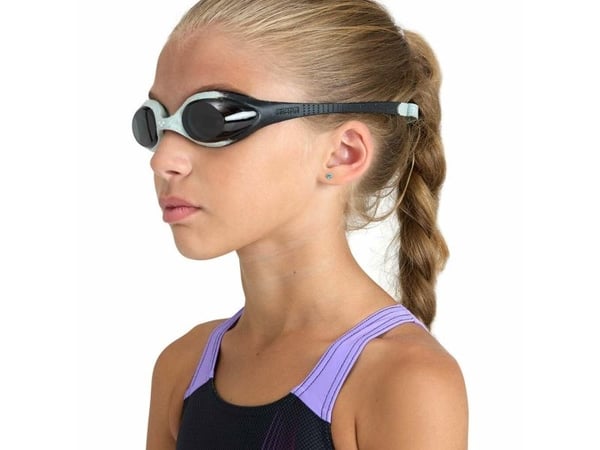 Arena Jr Spider, Unisex, En Størrelse, Sort, Grå, Polykarbonat, Polypropylen, Sort, Polykarbonat