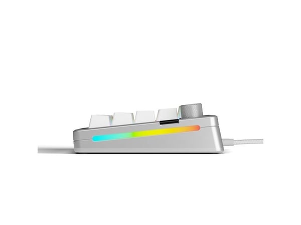 Glorious Gaming GMMK 3 PRO 65% Prebuilt, Koblet med ledninger (ikke trådløs), USB, Mekanisk nøkkelbryter, QWERTY, RGB LED, Sølv