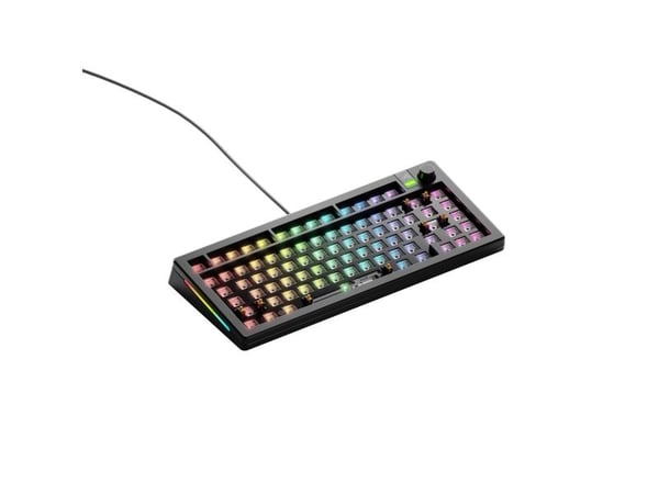 Glorious Gaming GMMK 3 75% Barebones, 75%, Koblet med ledninger (ikke trådløs), USB, RGB LED, Svart