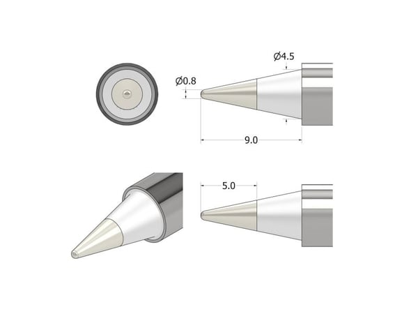 iFixit IF145-498-1, Juotoskärki, FixHub, FixHub Smart Soldering Iron, Metallinen, 100 W, 1 kpl