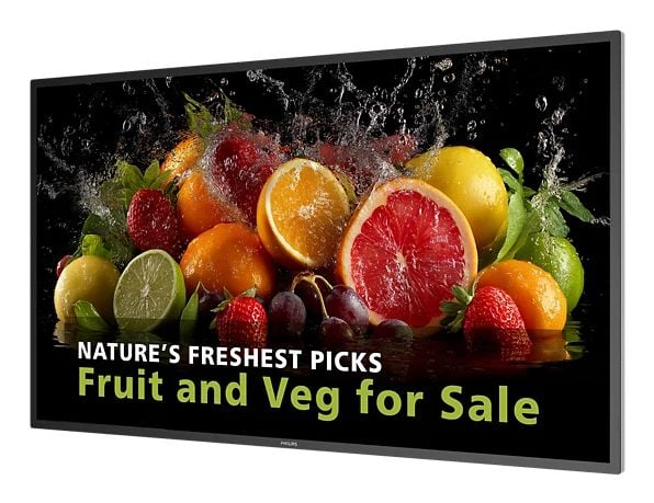 Philips 43BDL5050D - 43" Diagonalklasse (42.5" synlig) - 5000 Series LED-bakgrunnsbelyst LCD-skjerm - intelligent skilting - Android - 4K UHD (2160...