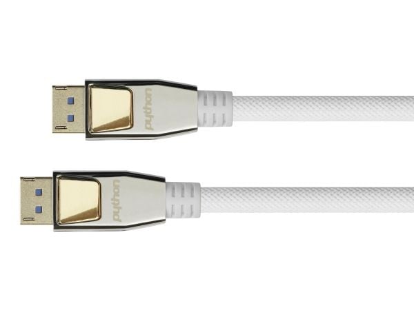 Python DP20-PY020W, 2 m, DisplayPort, DisplayPort, Hankoppling, Hankoppling, 7680 x 4320 pixlar