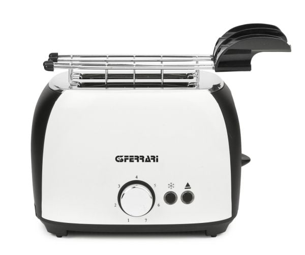 G3 Ferrari Grantoast, 2 skiver, Hvit, Plast, Knapper, Rotasjon, 800 W, 230 V