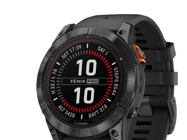 Garmin Fenix 7X Pro - Solar Edition - 51 mm - skifergrå - Ja sportsur med bånd - silikon - svart - håndleddstørrelse: 127-210 mm - display 1.4" - 3...