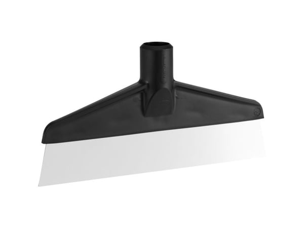 Golvskrapa, Vikan, 24,5x12,5x3,1cm, svart, PP/rostfritt stål, 24,5 cm