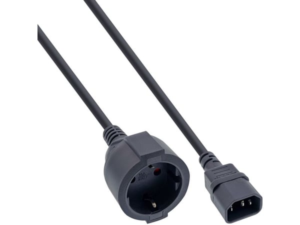 InLine 40 Bulk Pack Verkkosovitin Kaapeli virtalähde C14 maadoitettuun pistorasiaan - sovitin - 0,5 m (B-16659K)