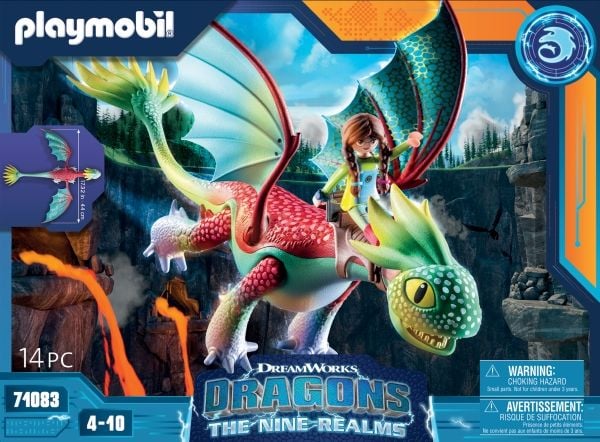 Playmobil Dragons 71083, Byggesett, 4 år, 14 stk