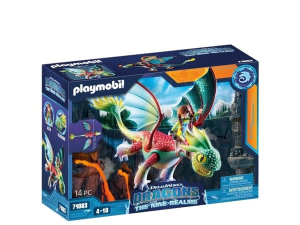 Playmobil Dragons 71083, Byggesett, 4 år, 14 stk