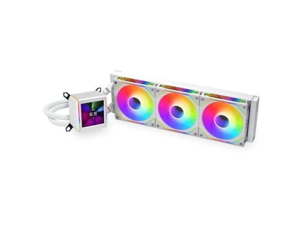 Lian Li GALAHAD II LCD SL-INF, Væskekjølesett, 36 cm, Hvit