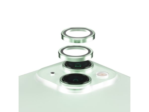 PanzerGlass Hoops - Linsebeskytter for mobiltelefon - grønn - for Apple iPhone 15, 15 Plus