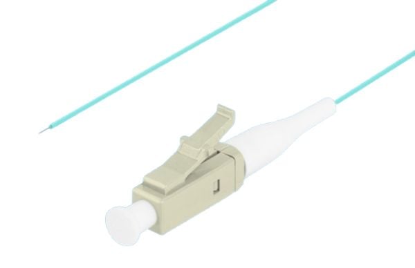 Lanberg - Grisehale - LC/UPC-multimodus (hann) - 2 m - 0.9 mm - fiberoptisk - 50 / 125 mikroner - OM3 - halogenfri, easy strip construction - turkis