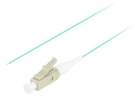Lanberg - Grisehale - LC/UPC-multimodus (hann) - 2 m - 0.9 mm - fiberoptisk - 50 / 125 mikroner - OM3 - halogenfri, easy strip construction - turkis