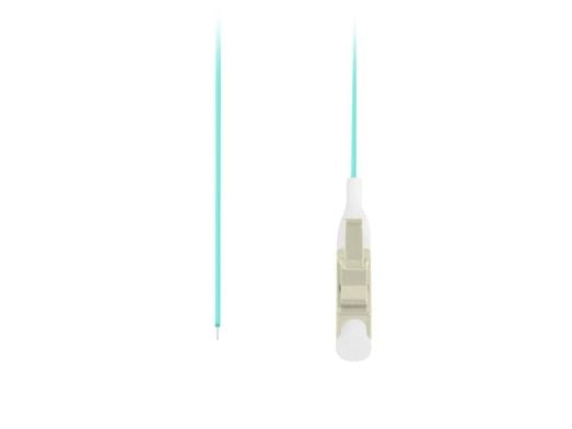 Lanberg - Grisehale - LC/UPC-multimodus (hann) - 2 m - 0.9 mm - fiberoptisk - 50 / 125 mikroner - OM3 - halogenfri, easy strip construction - turkis