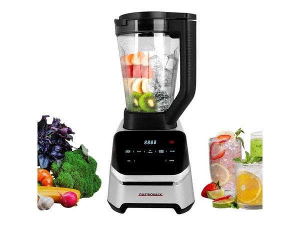 Gastroback Design Multi-Power Standmixer Mix & Soup, Bord juicepresse, 2 l, Pulsfunksjon, Isknusing, 0,9 m, 2000 W