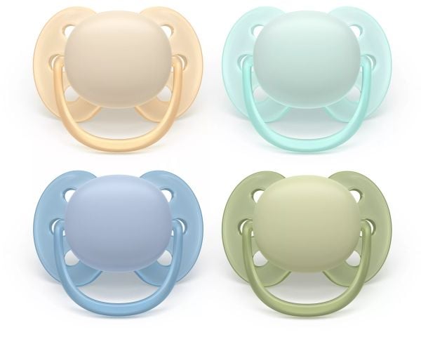 Philips AVENT Pacifier SCF091/50 ultra soft, Ultramyk, Ortodontisk, Silikon, Gutt/Jente