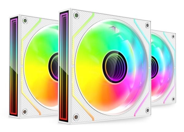 Mars Gaming MF3DPROKITW, Tuuletin, 12 cm, Valkoinen