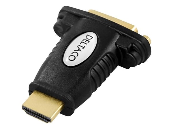 DELTACO - Adapterkabel - DVI-D hann til HDMI hann - svart