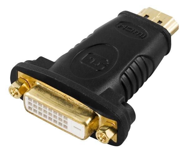 DELTACO - Adapterkabel - DVI-D hann til HDMI hann - svart