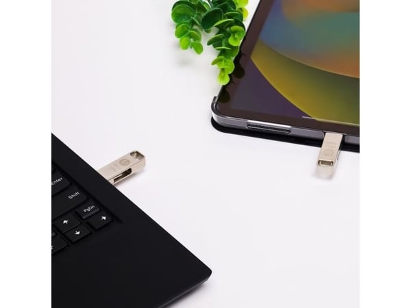 PNY HP x206C, 256 GB, USB typ-A / USB typ-C, 3.2 Gen 1 (3.1 Gen 1), 120 MB/s, Swirl, Silver