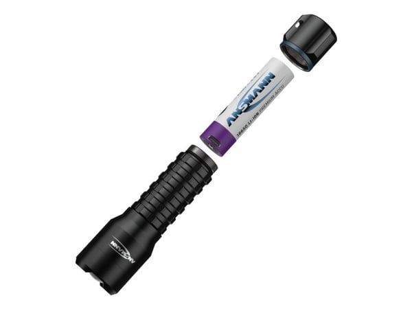 Ansmann TS1000RF, Lommelykt, Sort, Aluminium, IPX4, -10 - 40 °C, LED