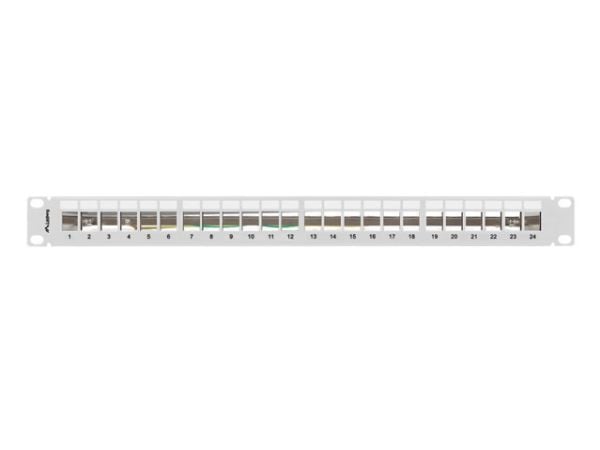 Lanberg Patchpanel Blank Lanberg PPKS-0924-S 24 portar 1U 19" för keystone-moduler grå
