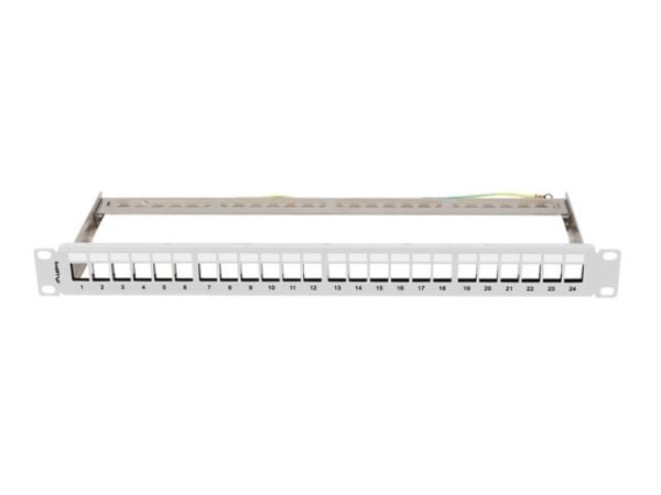 Lanberg Patchpanel Blank Lanberg PPKS-0924-S 24 portar 1U 19" för keystone-moduler grå