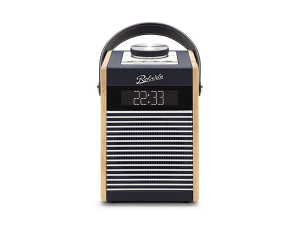 Roberts Radio Rambler Midi, Bærbar, Analog og digital, DAB, DAB+, FM, LCD, Blå, Marineblå, Aluminium, Bamboo