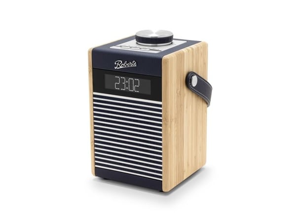 Roberts Radio Rambler Midi, Bærbar, Analog og digital, DAB, DAB+, FM, LCD, Blå, Marineblå, Aluminium, Bamboo