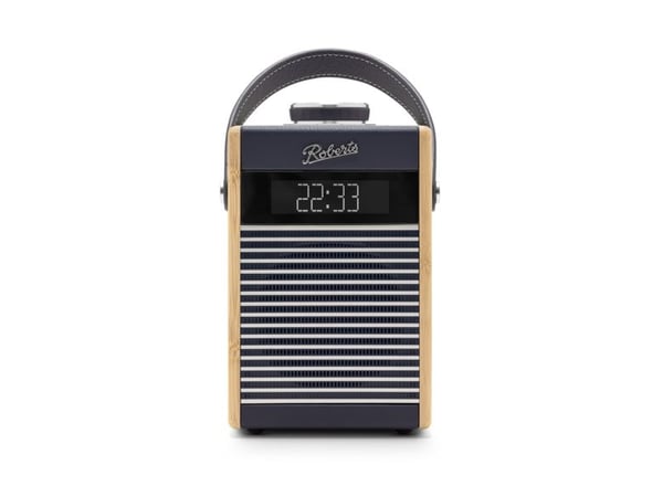 Roberts Radio Rambler Midi, Bærbar, Analog og digital, DAB, DAB+, FM, LCD, Blå, Marineblå, Aluminium, Bamboo