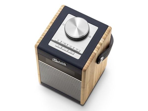 Roberts Radio Rambler Midi, Bærbar, Analog og digital, DAB, DAB+, FM, LCD, Blå, Marineblå, Aluminium, Bamboo