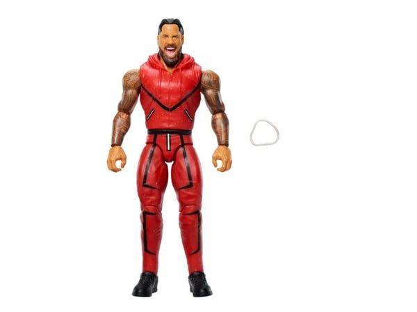 WWE Jimmy Uso-actionfigur, Main Event-serien nr 161, rörlig samlarfigur på 15 cm, 6 År, Multifärg, Plast
