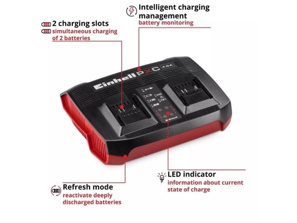 Einhell Power-X-Twincharger 4 A, 18V