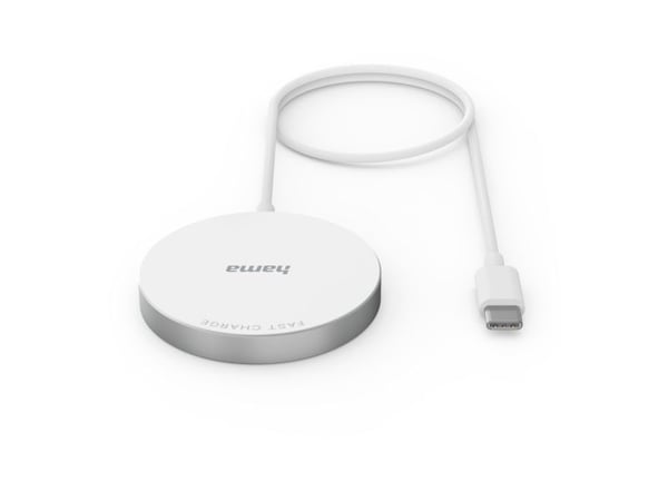 Hama MagCharge FC15, Innendørs, USB, Trådløs lading, 1 m, Hvit